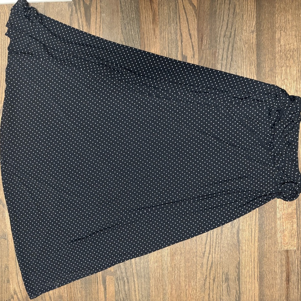 Elegant Black Polka Dot Skirt